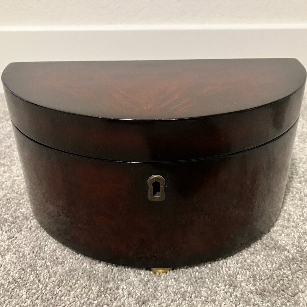 BOMBAY Demi Lune Shaped Dresser Top Jewelry Box